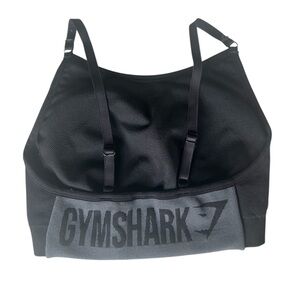 Gymshark Sports Bra Size S - Black with Gymshark Logo